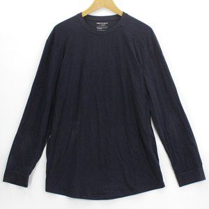 Paperdenim & Cloth Men's Black Long Sleeve Pullover Shirt Size Large Cotton